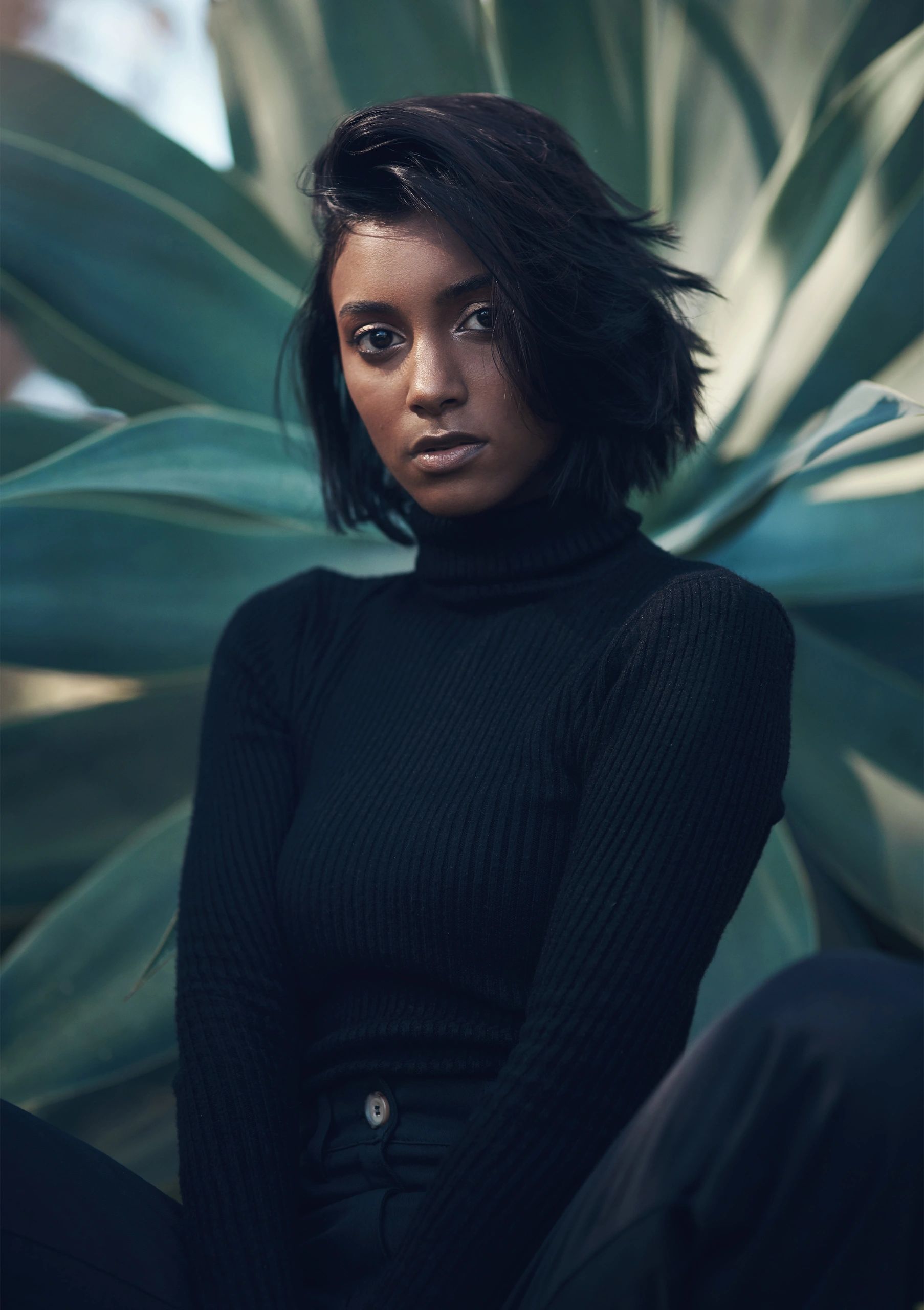 Portrait of a woman outdoors in nature