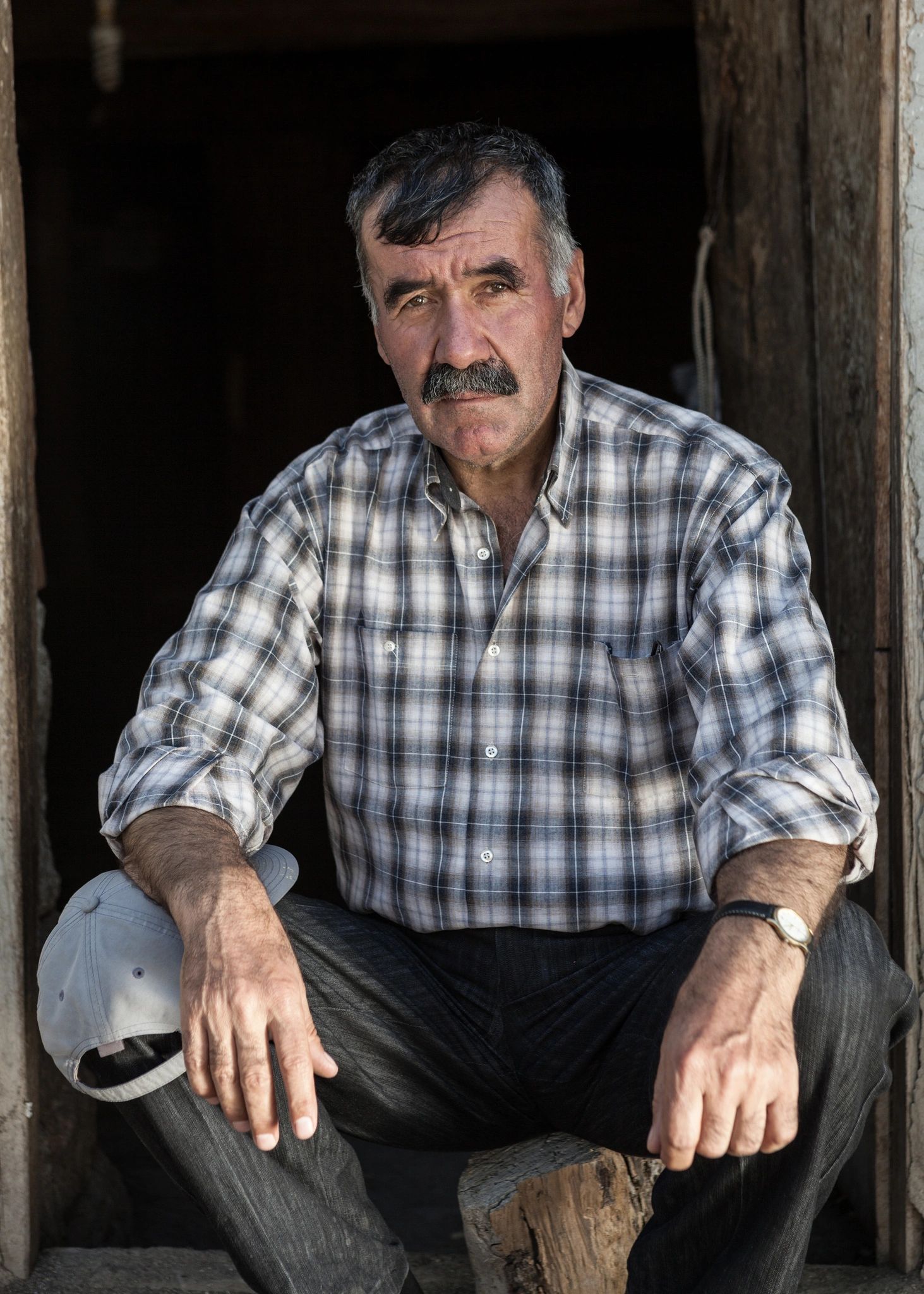 Portrait of a farmer in a village near Kayseri